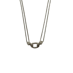 Collier Boucheron Serpent en or blanc et diamants - Castafiore