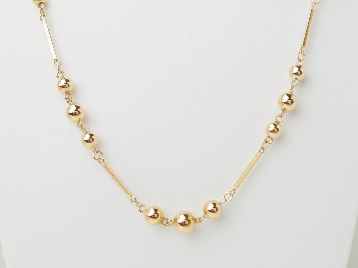Collier Boules en or rose - Castafiore