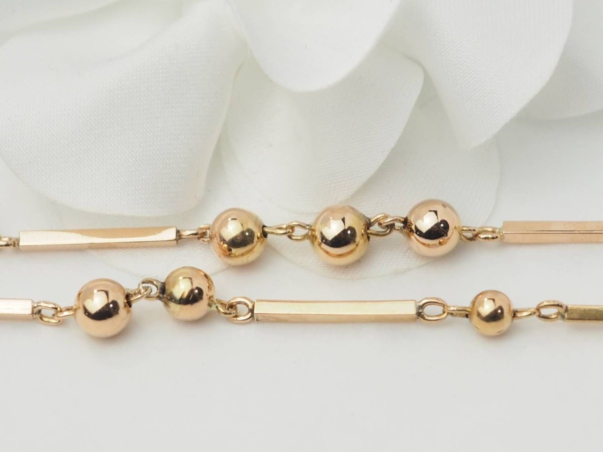 Collier boules en or rosé - Castafiore