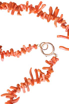 Collier branche corail fermoir or rose - Castafiore