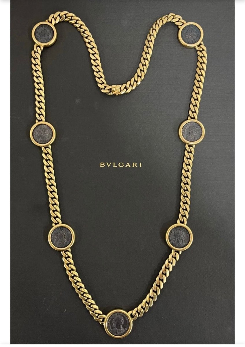 Collier BULGARI "7" Collection Monete - Castafiore