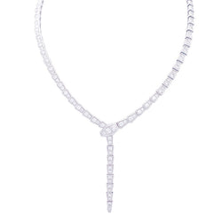 Collier BULGARI "Serpenti Viper" en or blanc et diamants - Castafiore