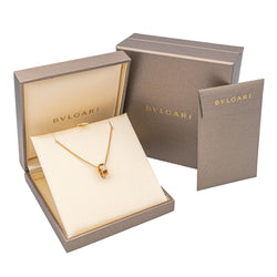 Collier BULGARI "Vipère" en or rose, cormaline et diamants - Castafiore