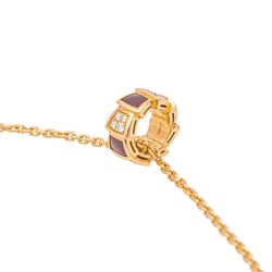 Collier BULGARI "Vipère" en or rose, cormaline et diamants - Castafiore