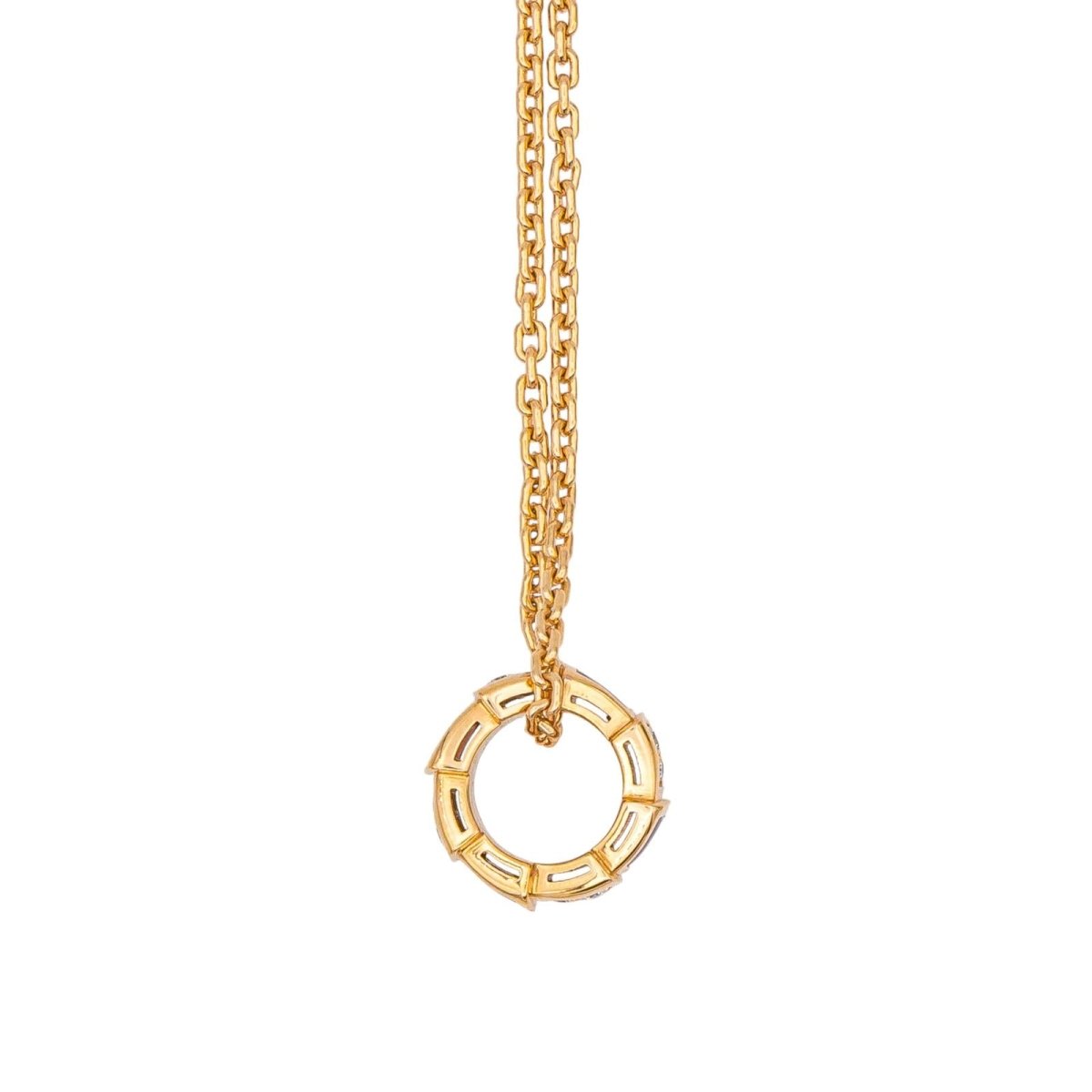 Collier BULGARI "Vipère" en or rose, cormaline et diamants - Castafiore