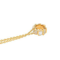 Collier BULGARI "Vipère" en or rose, nacre et diamants - Castafiore