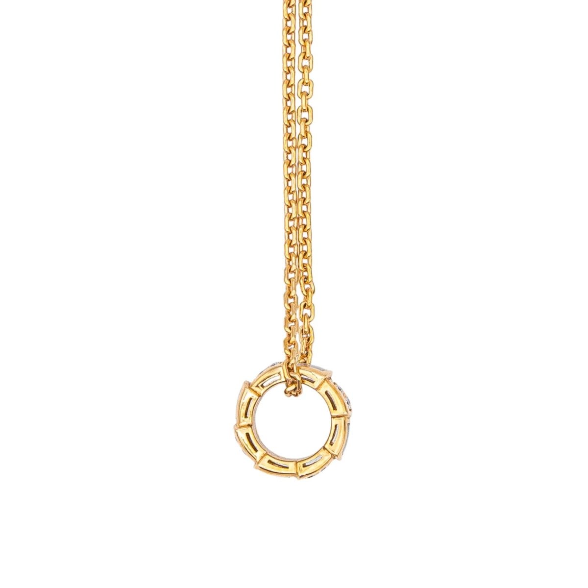 Collier BULGARI "Vipère" en or rose, nacre et diamants - Castafiore