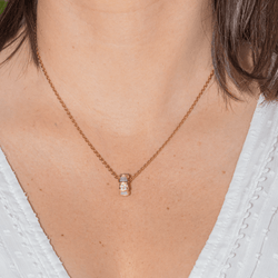 Collier BULGARI "Vipère" en or rose, nacre et diamants - Castafiore