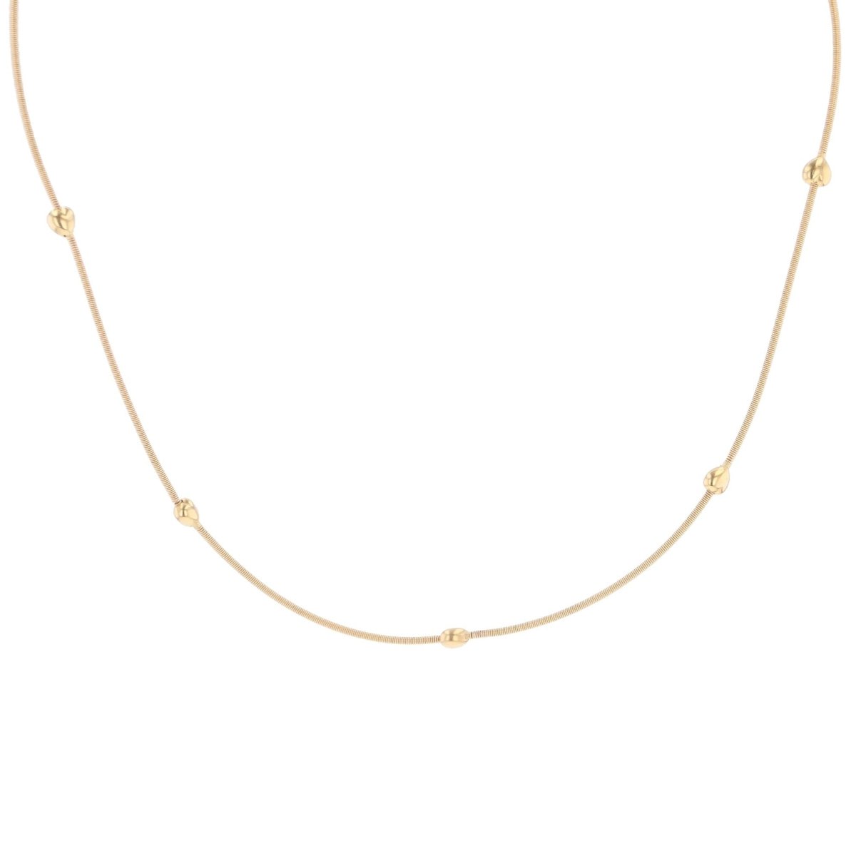 Collier câble en or jaune - Castafiore