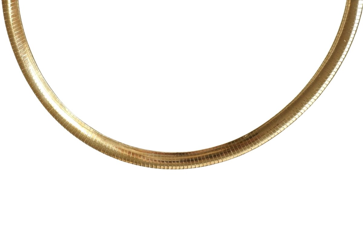 Collier Cable Omega Vintage Or Jaune - Castafiore