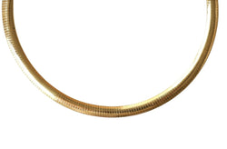 Collier Cable Omega Vintage Or Jaune - Castafiore