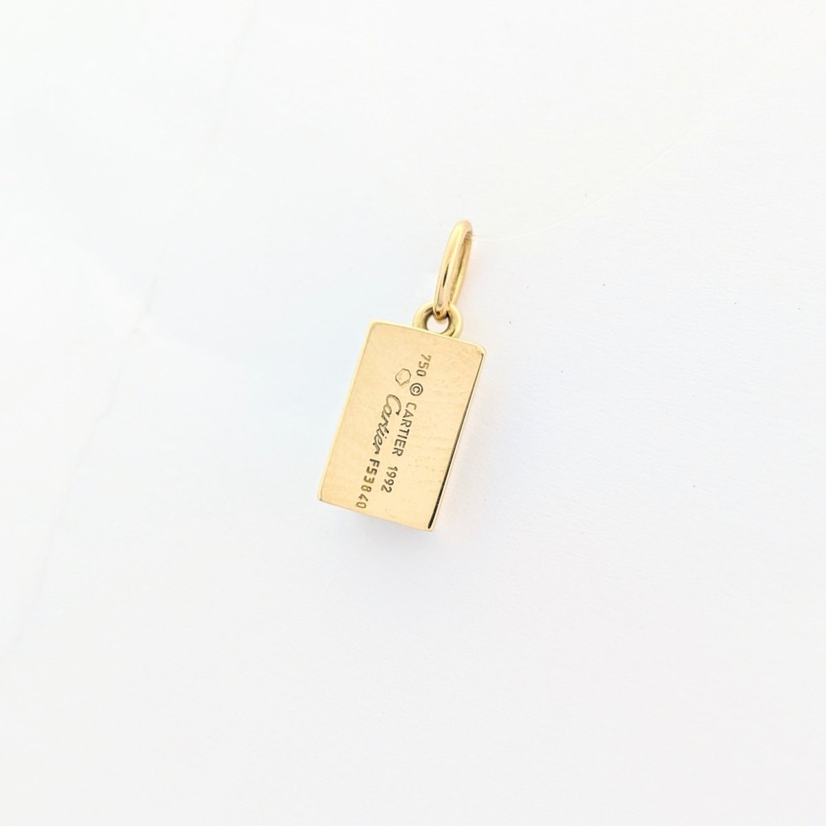 Collier Cartier 1/8 oz en or jaune et diamant - Castafiore