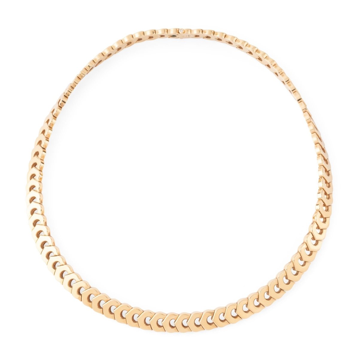 Collier CARTIER "C" en or jaune - Castafiore