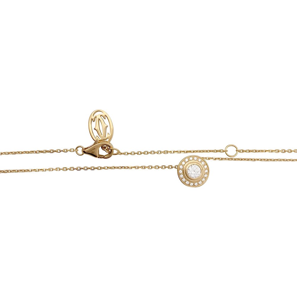 Collier CARTIER "Cartier d'Amour" en or rose et diamants. - Castafiore