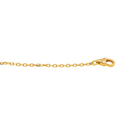 Collier CARTIER Coeur maille forçat en or jaune saphir - Castafiore
