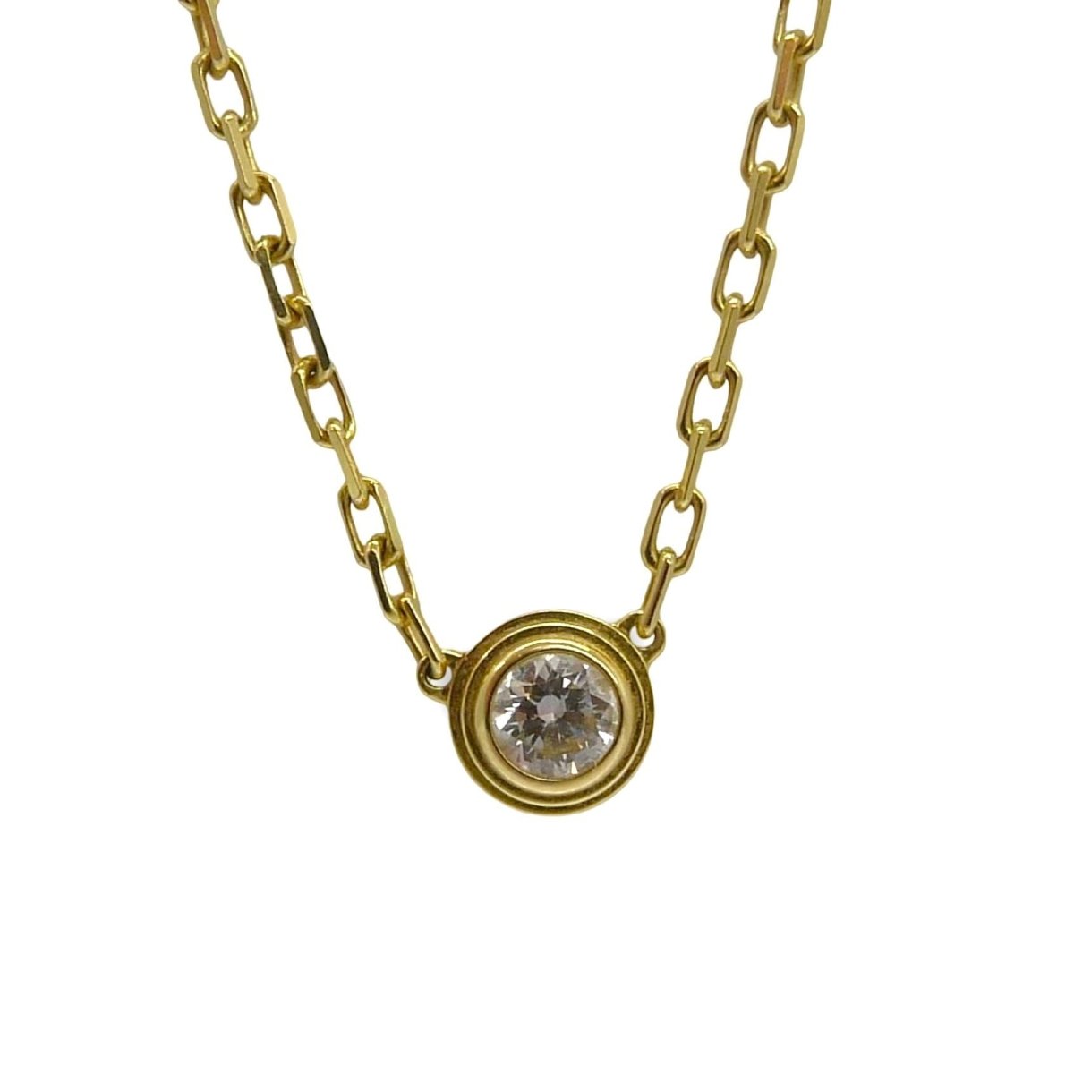 Collier CARTIER D'amour petit modèle en or jaune et diamant - Castafiore