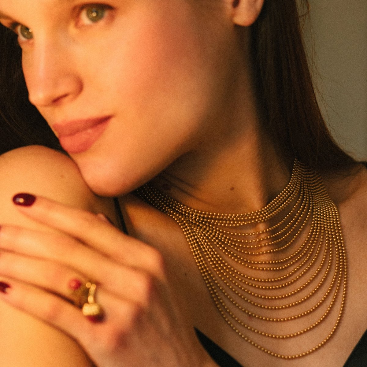 Collier CARTIER "Draperie" en or jaune - Castafiore