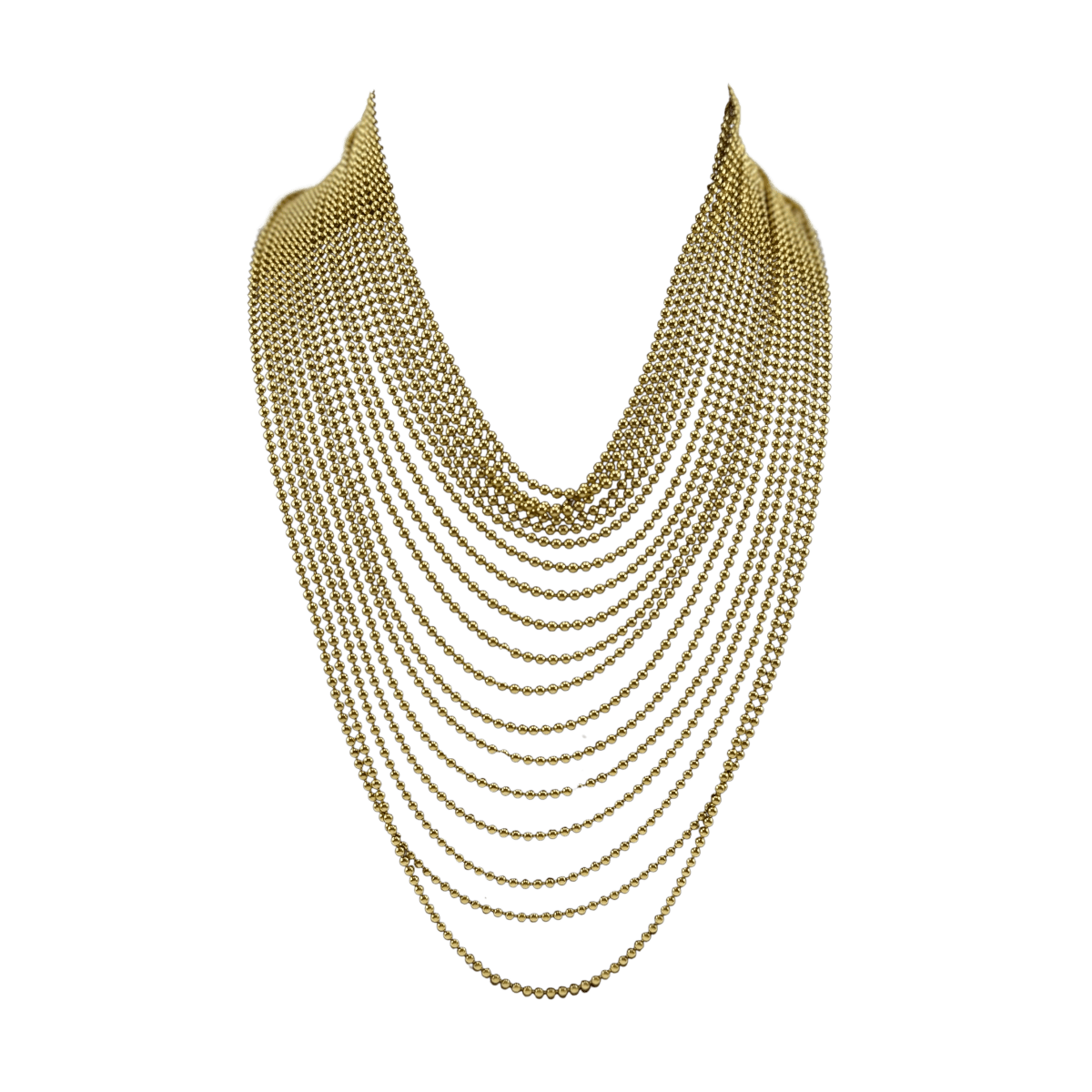 Collier CARTIER "Draperie" en or jaune - Castafiore