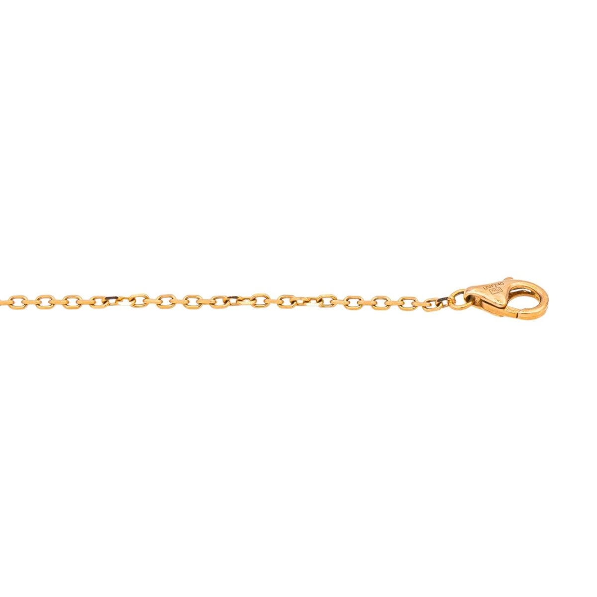 Collier CARTIER Love pavé maille forçat en or rose et diamant - Castafiore