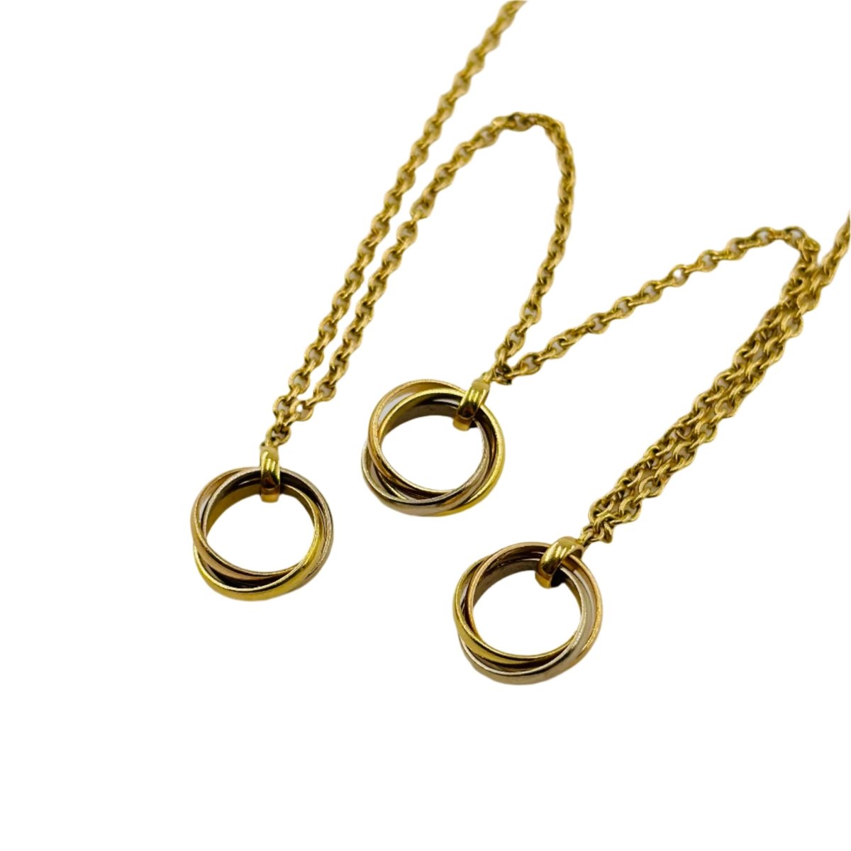 Collier CARTIER Trinity trois ors orné de trois pendentifs Trinity - Castafiore
