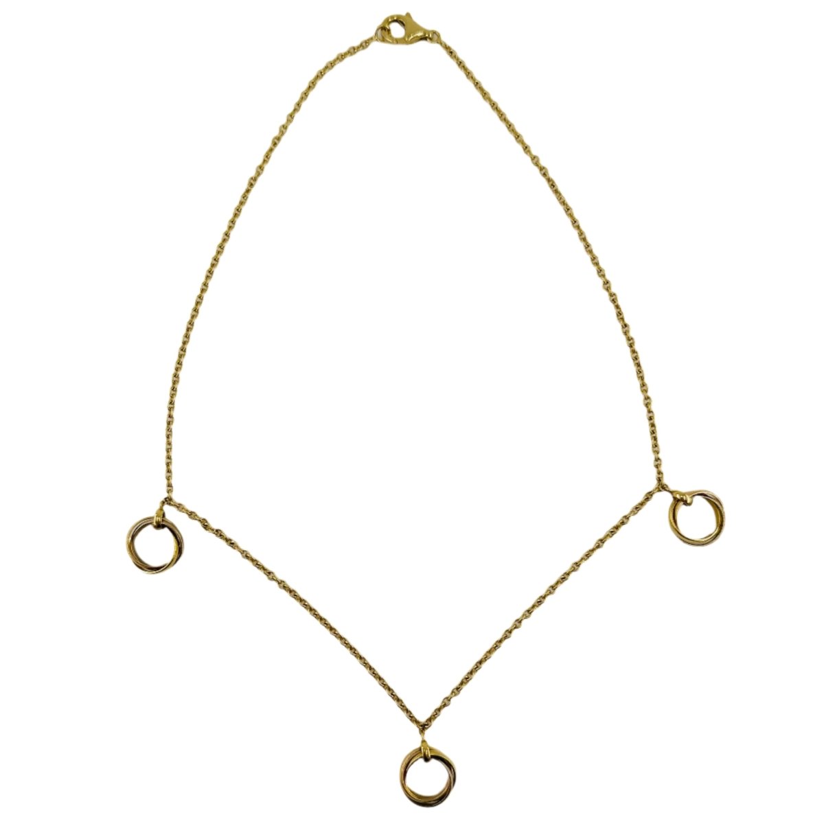 Collier CARTIER Trinity trois ors orné de trois pendentifs Trinity - Castafiore