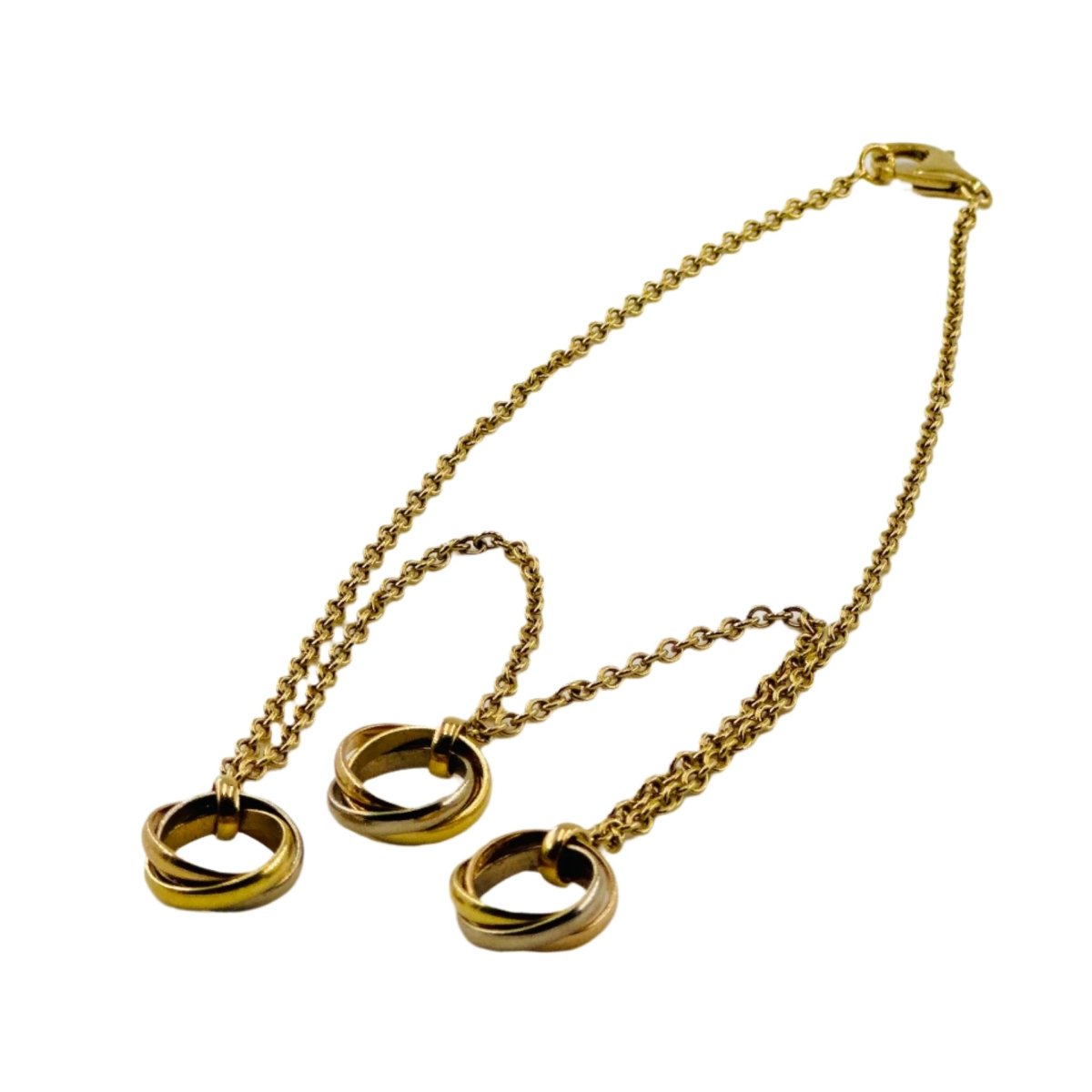 Collier CARTIER Trinity trois ors orné de trois pendentifs Trinity - Castafiore