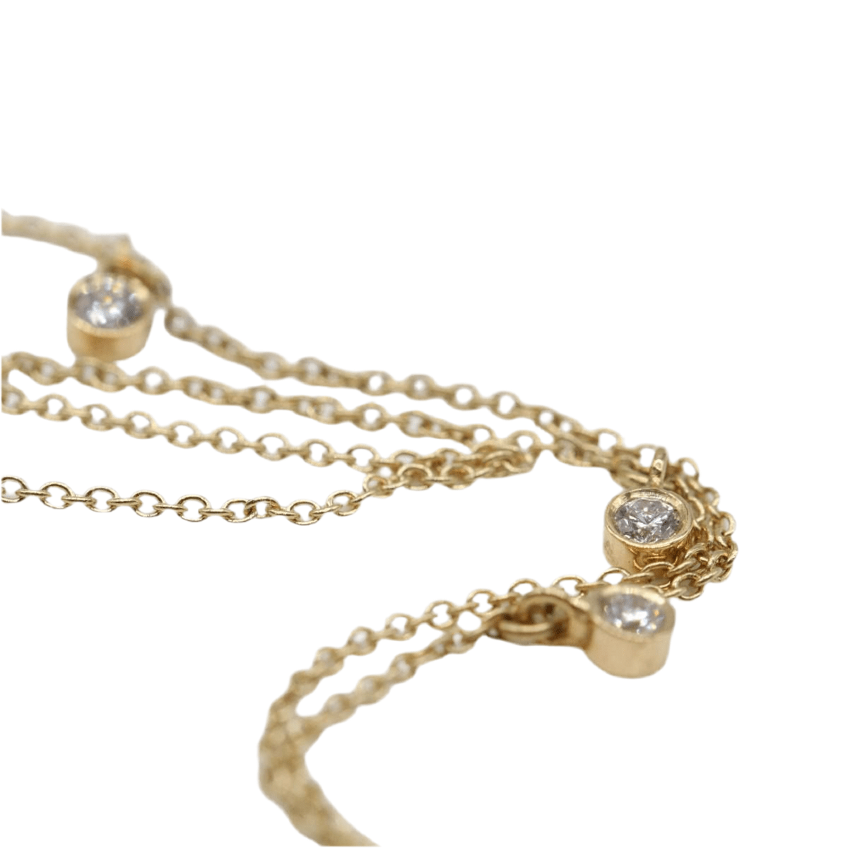 Collier CELIA en or jaune et diamants - Castafiore