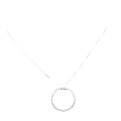 Collier "Cercle de la vie" en or blanc et diamants - Castafiore