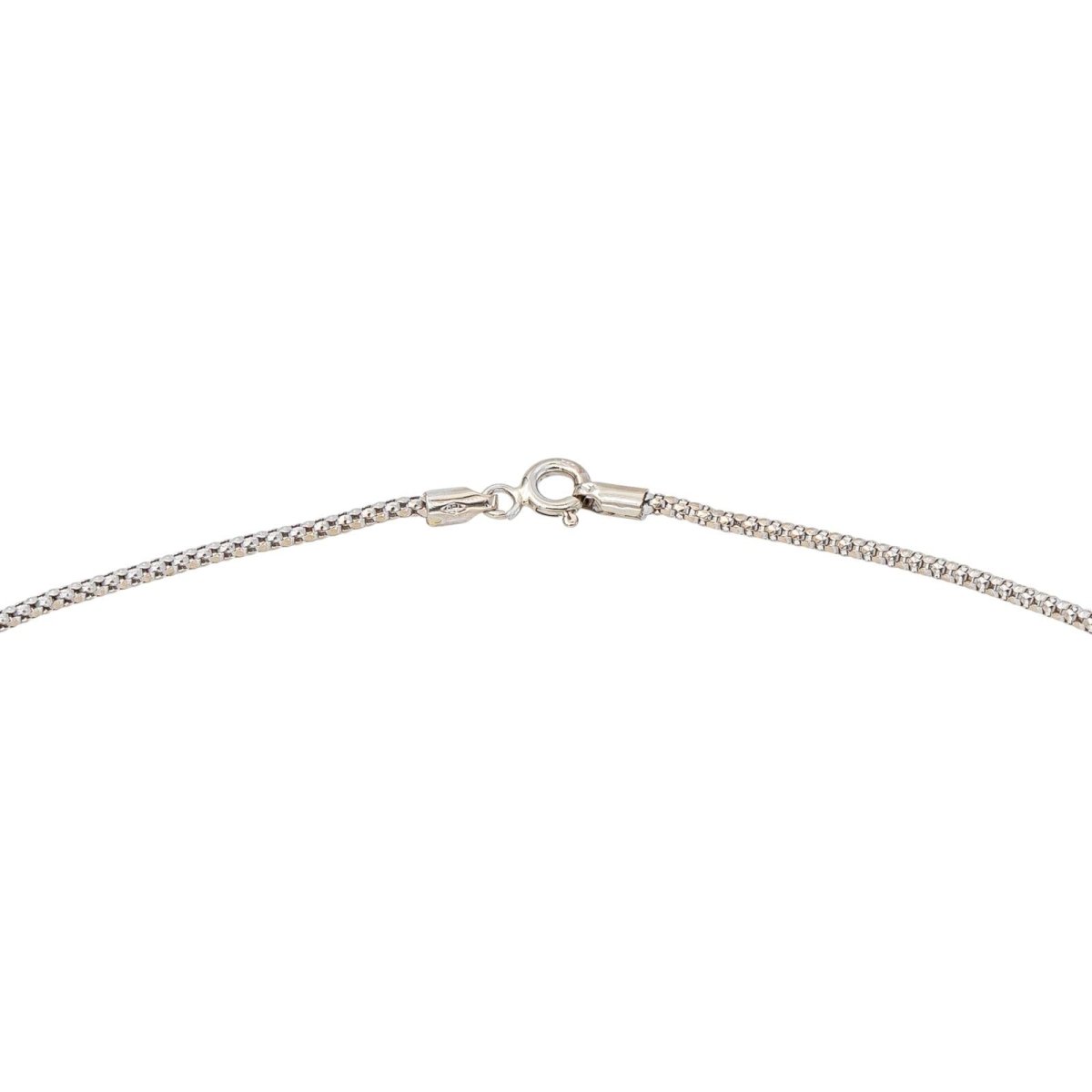Collier Chaîne à maillon Or blanc - Castafiore