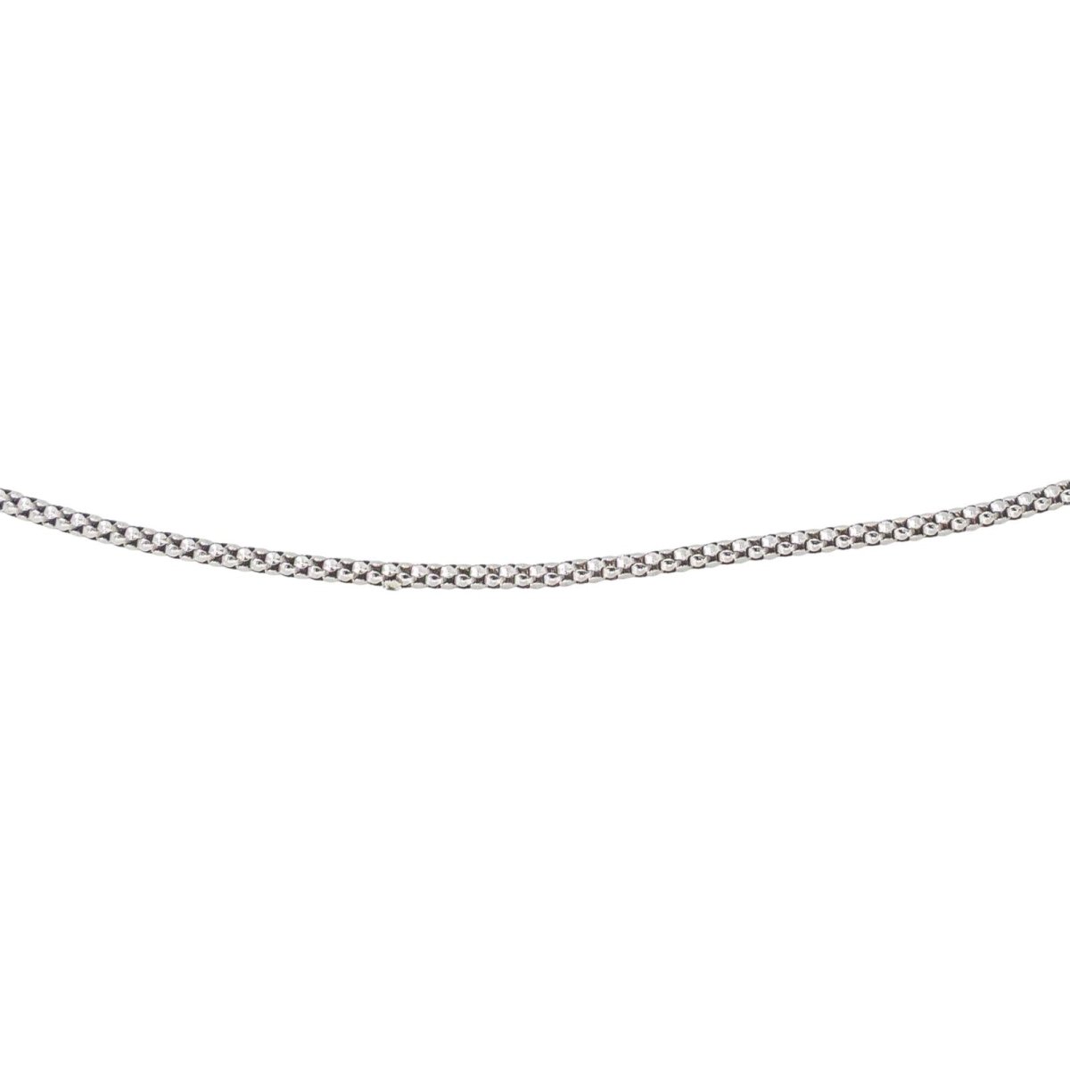 Collier Chaîne à maillon Or blanc - Castafiore