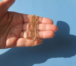 Collier Chaîne ancienne Filigranes or rose - Castafiore