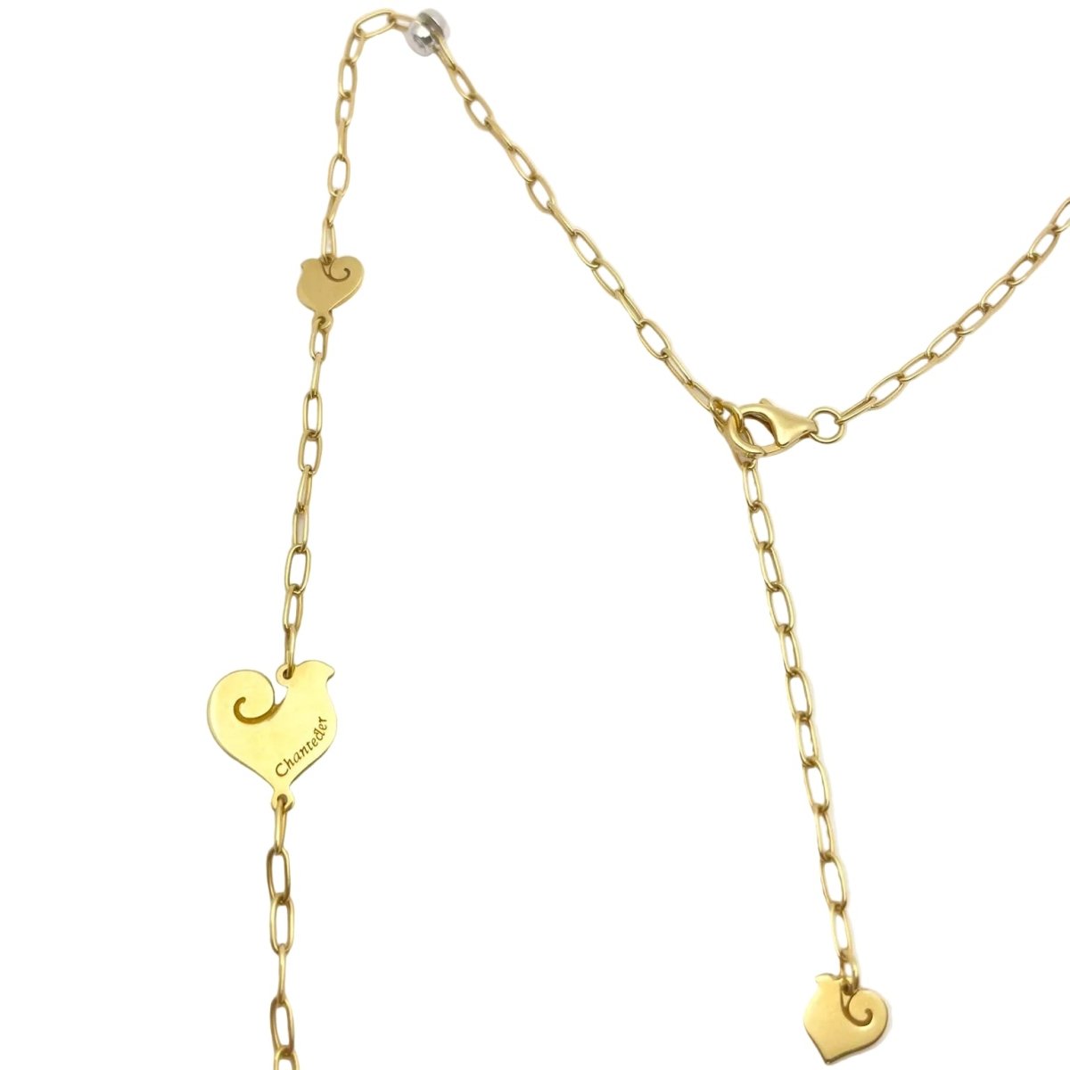 Collier Chaîne CHANTECLER en or blanc, or jaune et diamants - Castafiore
