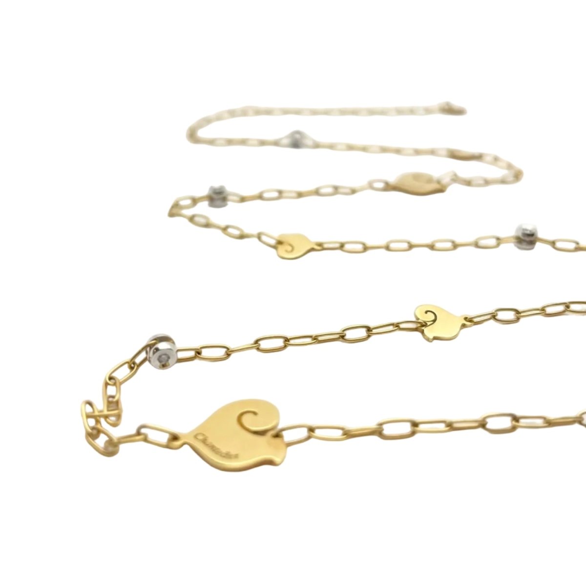 Collier Chaîne CHANTECLER en or blanc, or jaune et diamants - Castafiore