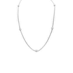 Collier Chaîne DAVID YURMAN en argent et diamants - Castafiore