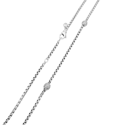 Collier Chaîne DAVID YURMAN en argent et diamants - Castafiore