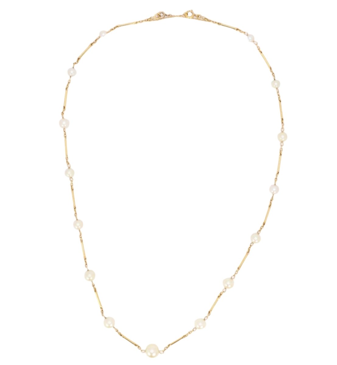 Collier Chaîne de perles en or jaune - Castafiore