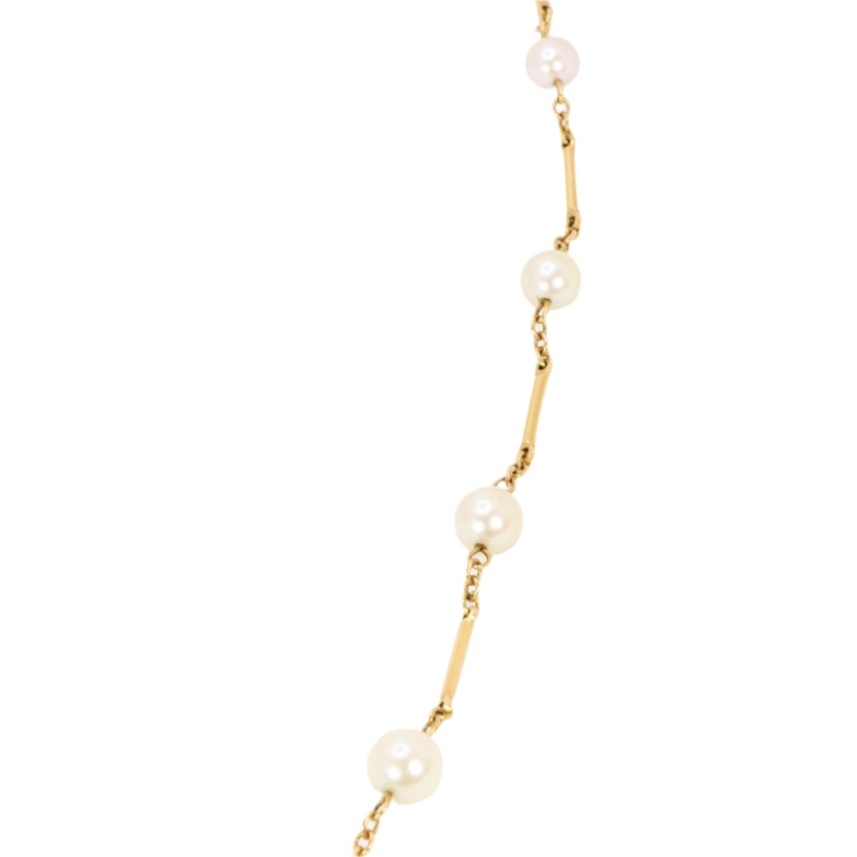 Collier Chaîne de perles en or jaune - Castafiore