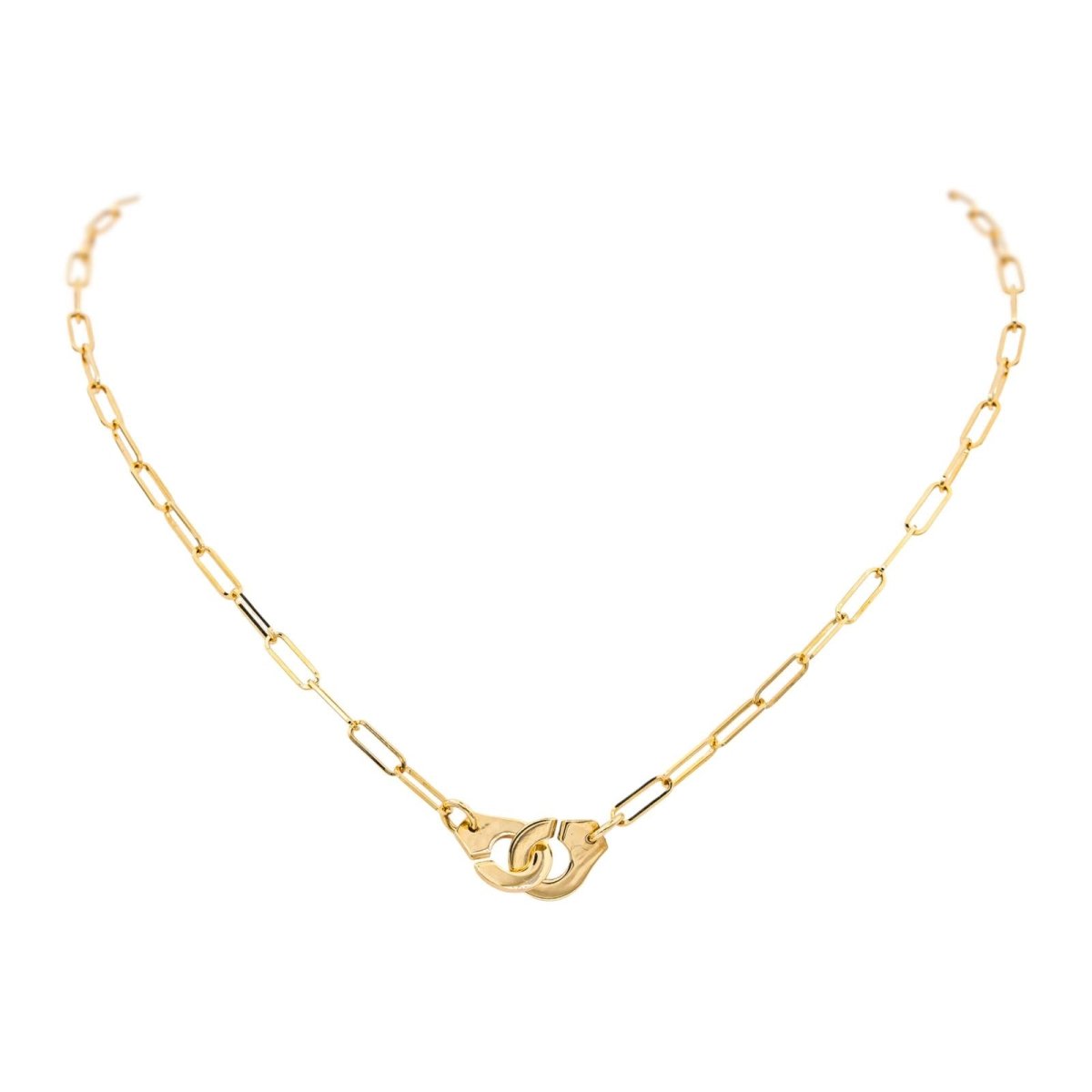Collier Chaîne DINH VAN "Menottes R10" en or jaune - Castafiore