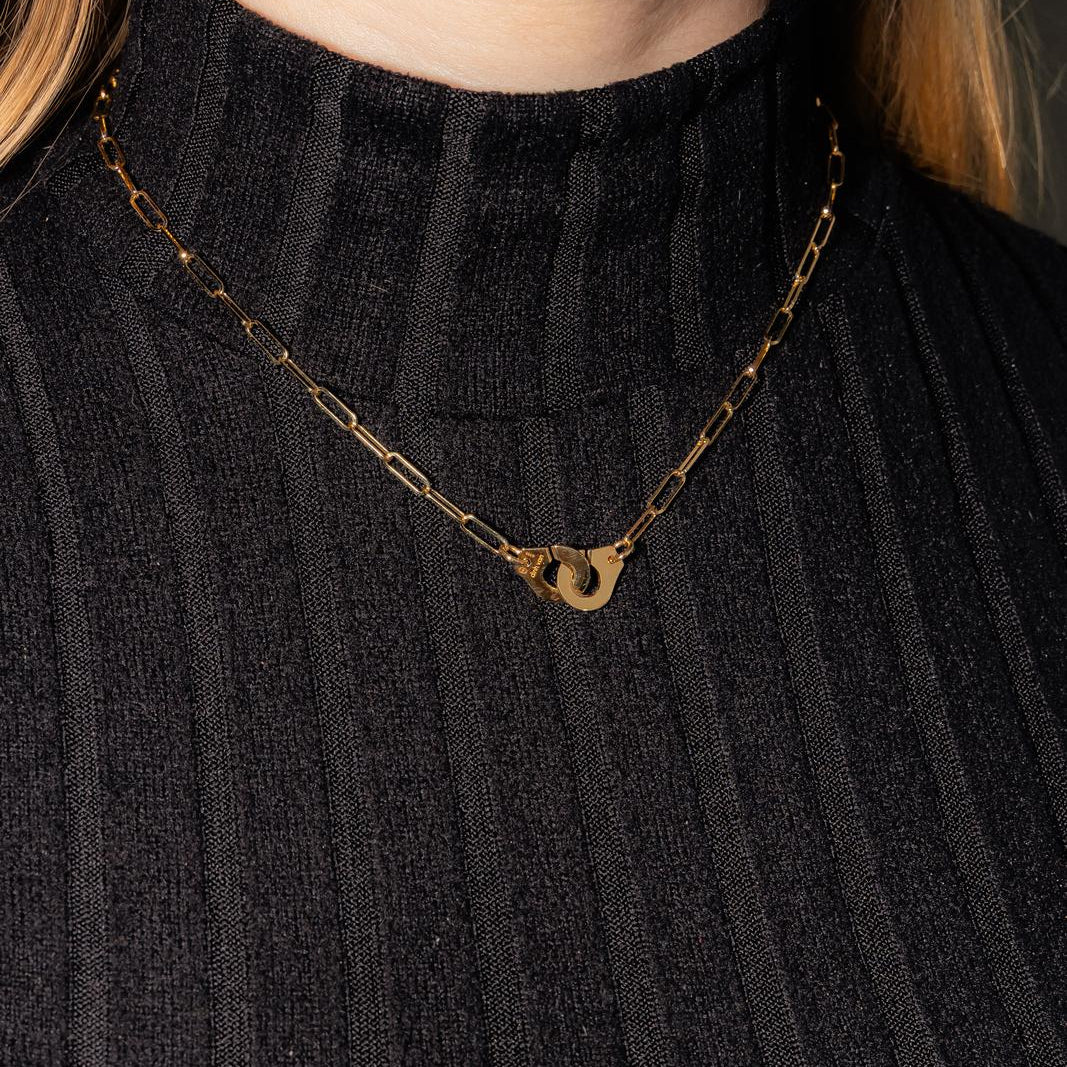 Collier Chaîne DINH VAN "Menottes R10" en or jaune - Castafiore