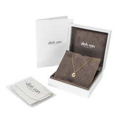 Collier Chaîne DINH VAN "Menottes R8" en or jaune et diamant - Castafiore