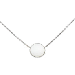 Collier Chaîne DIOR "Rose des vents" en or blanc et diamant - Castafiore