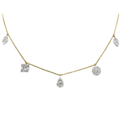 Collier Chaîne DJULA "Pampilles" en or jaune et diamants - Castafiore