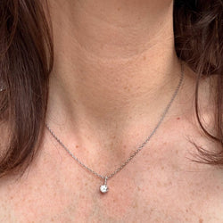 Collier Chaîne en or blanc et diamant - Castafiore