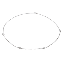 Collier Chaîne en or blanc et diamants - Castafiore