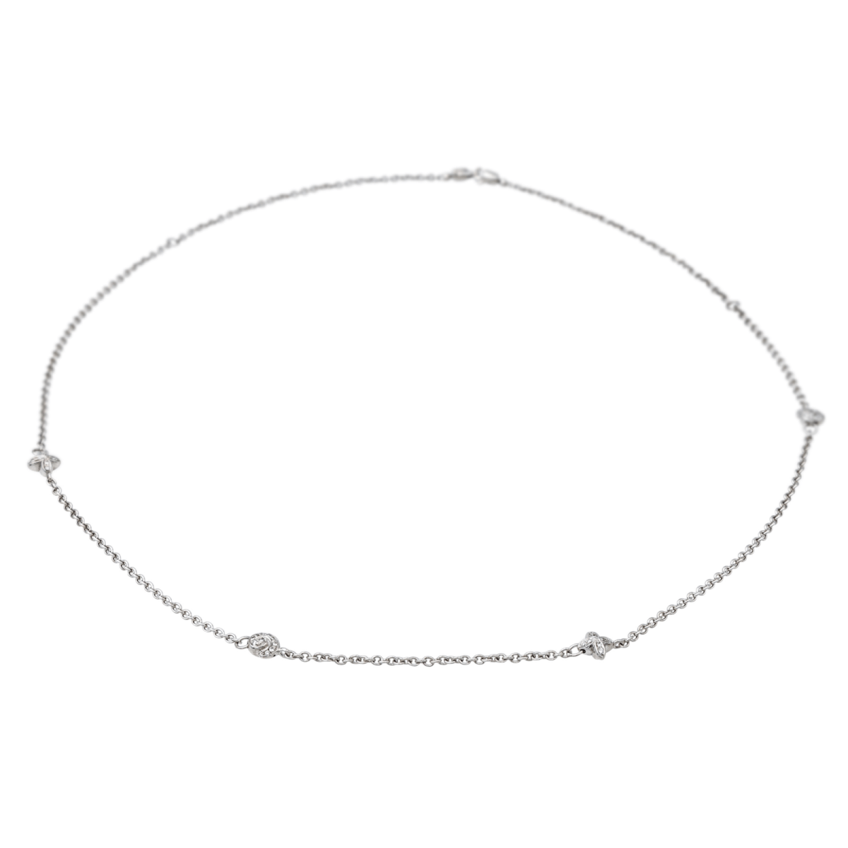 Collier Chaîne en or blanc et diamants - Castafiore