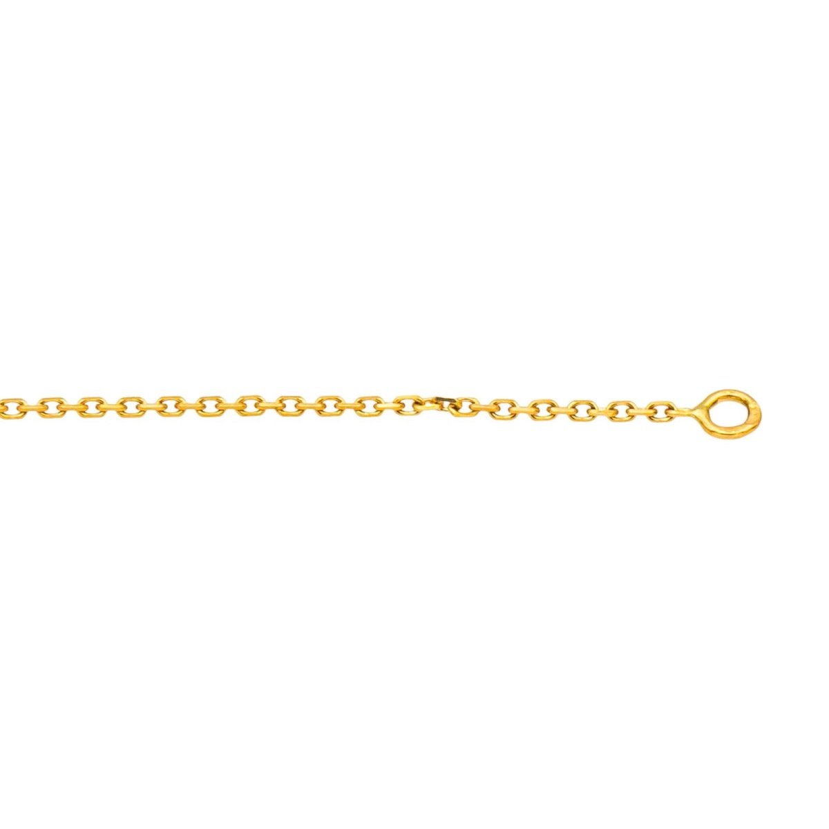 Collier Chaîne en or jaune, citrine et diamant - Castafiore