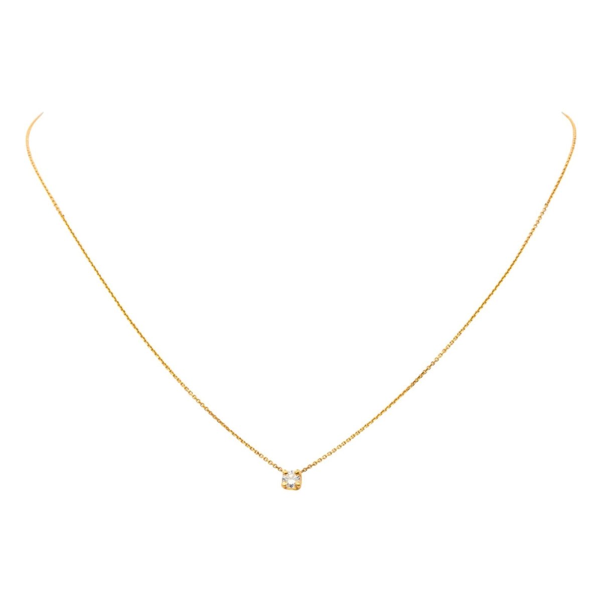 Collier Chaîne en or jaune et diamant - Castafiore