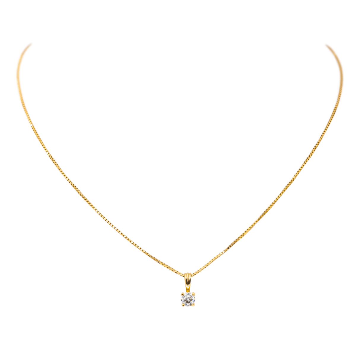 Collier Chaîne en or jaune et diamant - Castafiore