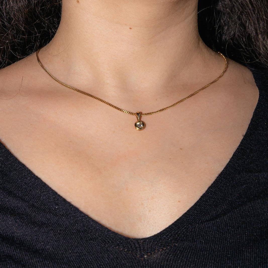 Collier Chaîne en or jaune et diamant - Castafiore