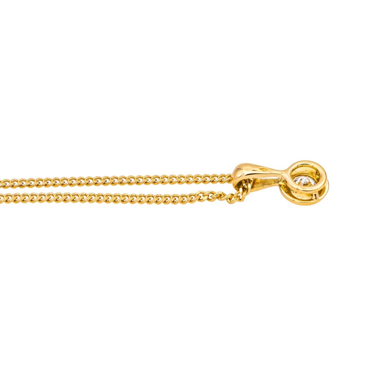 Collier Chaîne en or jaune et diamant - Castafiore